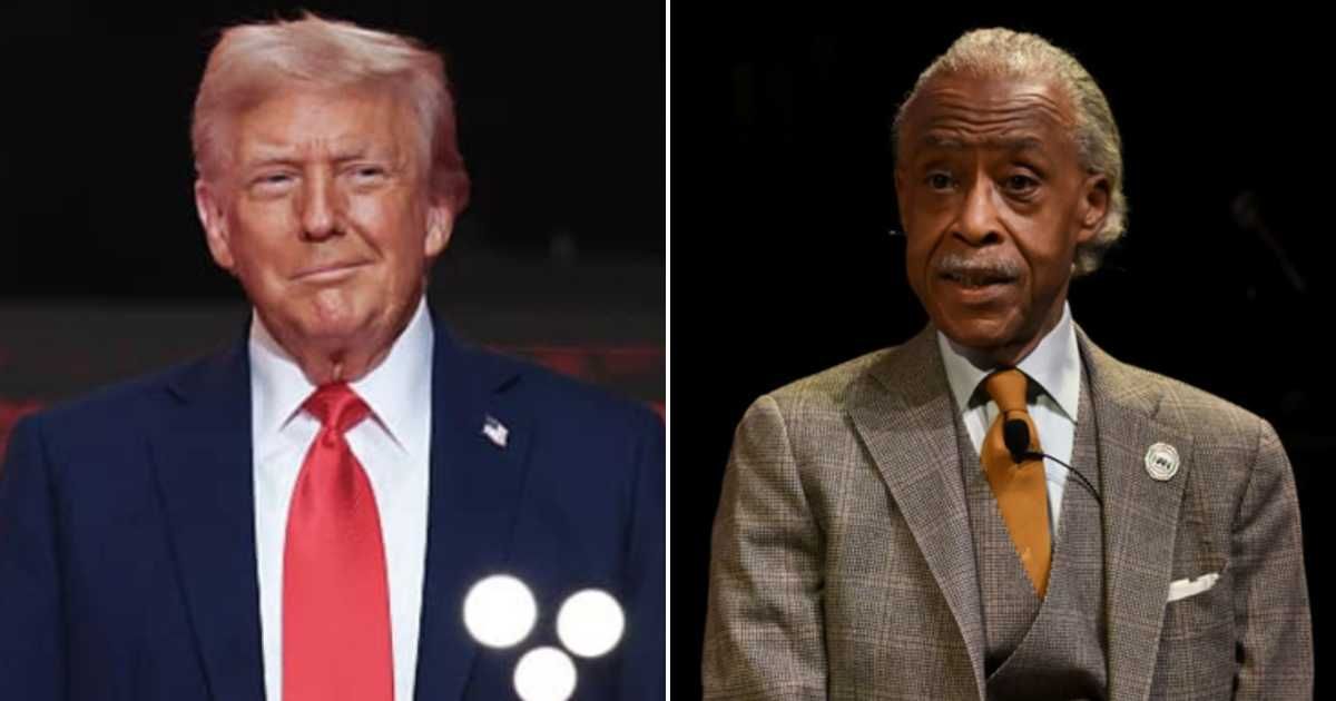 President Donald Trump kicked things off by posting a throwback photo of Al Sharpton from 1988, where the future MSNBC host is noticeably heavier, decked out in a red shirt, suspenders, and a gold chain (Getty Images)