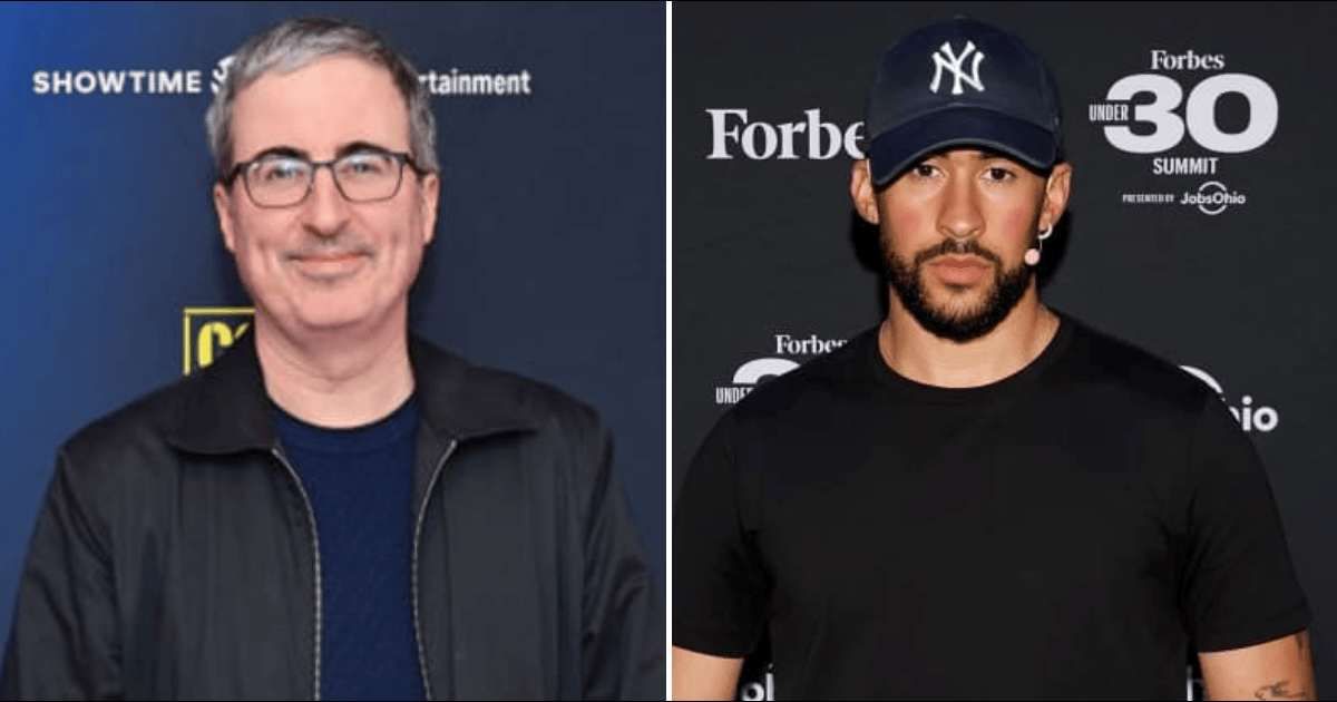 John Oliver is pushing back against criticism of Bad Bunny as NFL Halftime show performer (Getty Images)