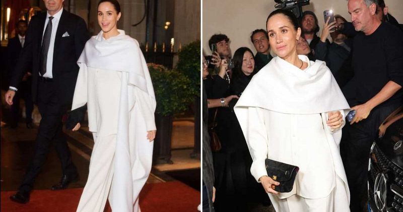 Meghan Markle mocked for ridiculous 'supermodel walk' at Paris fashion show