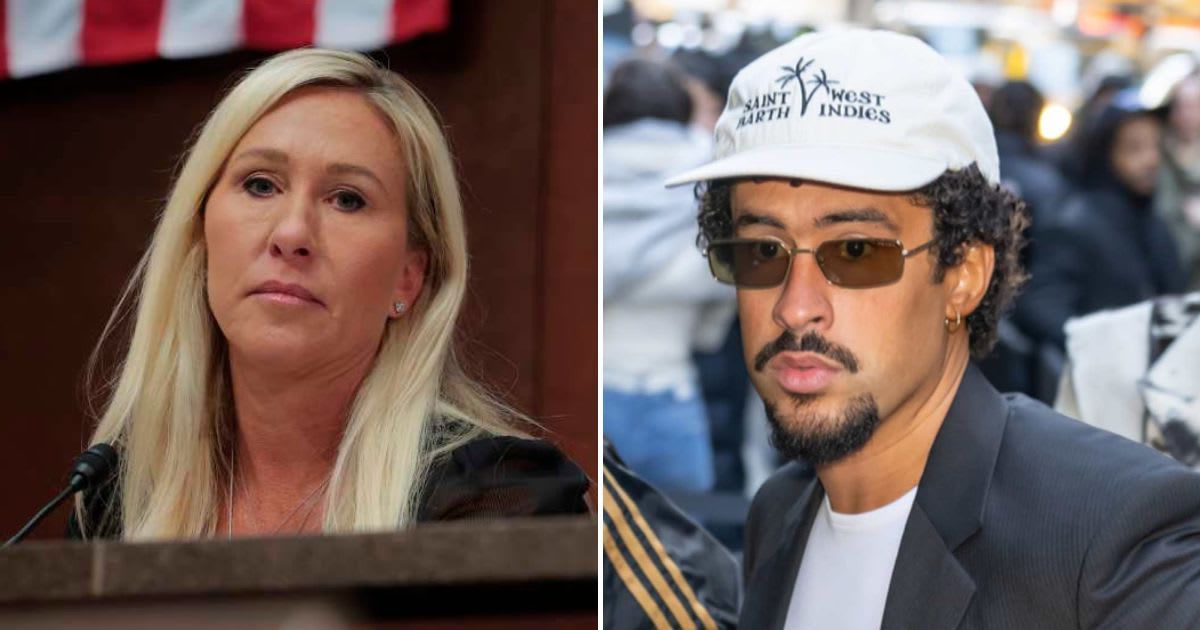 Rep Marjorie Taylor Greene urged Congress to make English official after Bad Bunny told Americans to learn Spanish (Getty Images, Gilbert Carrasquillo/GC Images)