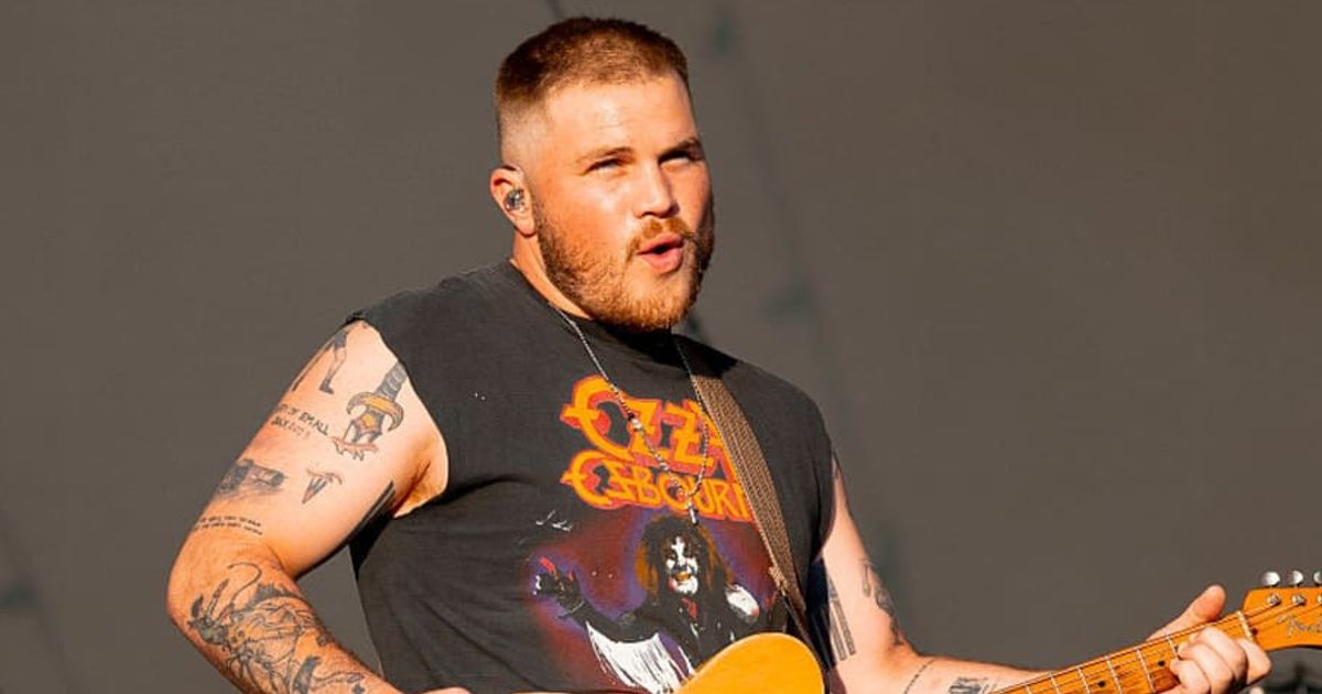 Country star Zach Bryan teased a new song that took an unexpected swipe at Immigration and Customs Enforcement (ICE) (James Smith/Sam Snap/Getty Images)