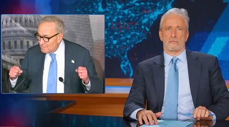 Jon Stewart calls Chuck Schumer a ‘human flat tire’ as he mocks him over bizarre shutdown joke