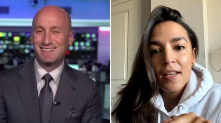 'I am crying!’ AOC left stunned as Fox News airs her Stephen Miller takedown to his face