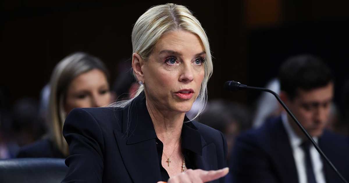  US Attorney General Pam Bondi testifies before the Senate Judiciary Committee in the Hart Senate Office Building on Capitol Hill on October 07, 2025 in Washington, DC. (Getty Images)
