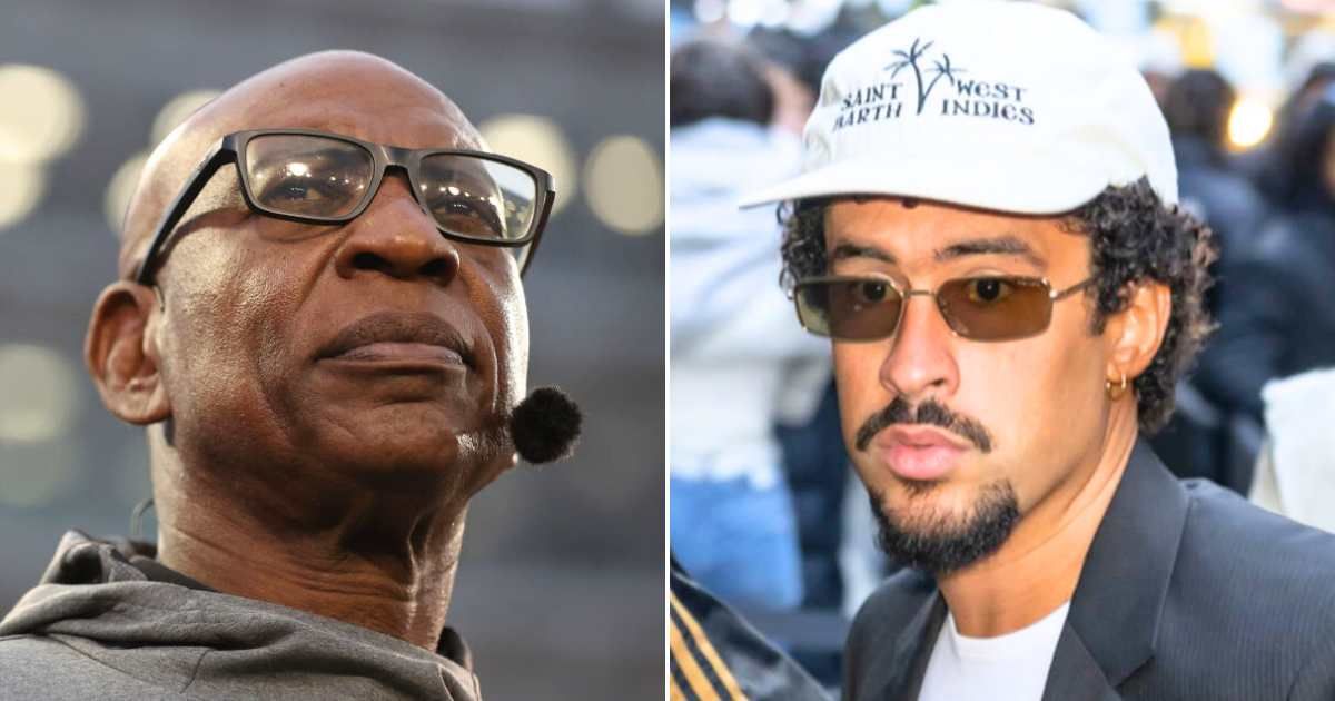 Eric Dickerson urged Bad Bunny to skip the Super Bowl halftime show if he truly disliked the United States (Getty Images)