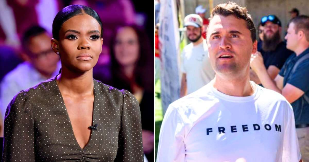 Candace Owens said that her late friend Charlie Kirk appeared to her in a dream and told her that he had been betrayed (Getty Images)