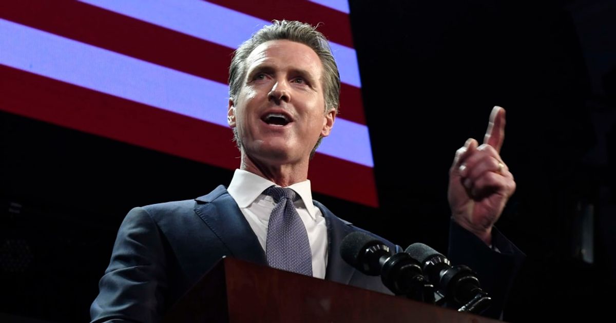 A viral Facebook post claimed that Gavin Newsom had won the Nobel Peace Prize (Getty Images)