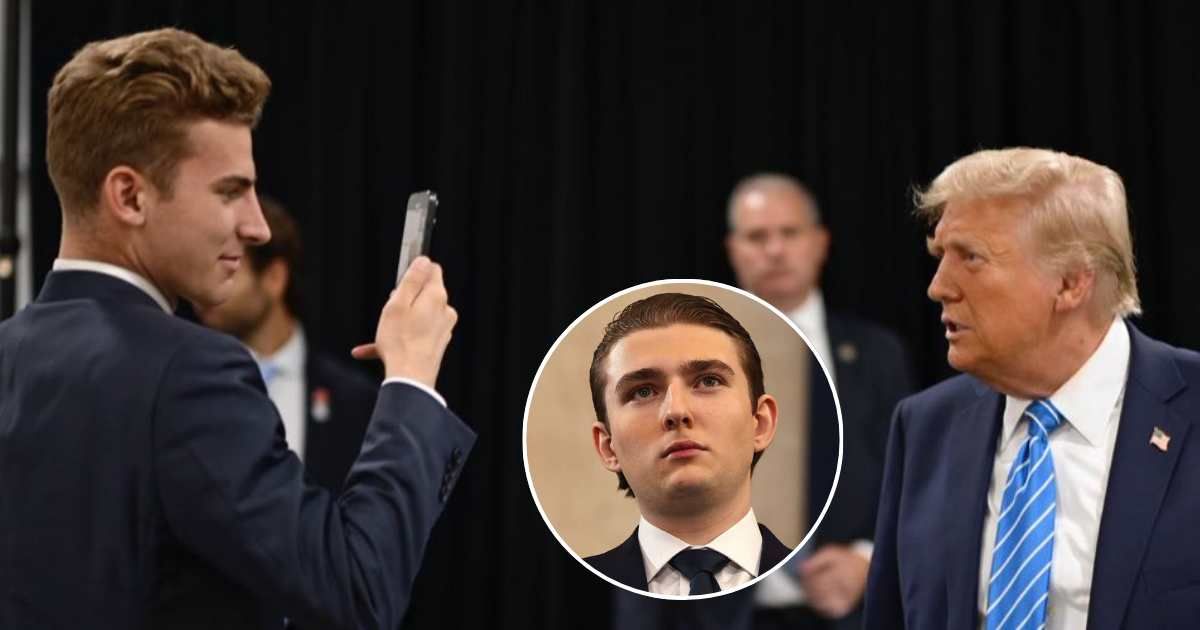 President Donald Trump’s former TikTok producer Jack Advent suggested Barron Trump could play a bigger role in the app after the deal to save it (@jack_advent/X, Getty Images)
