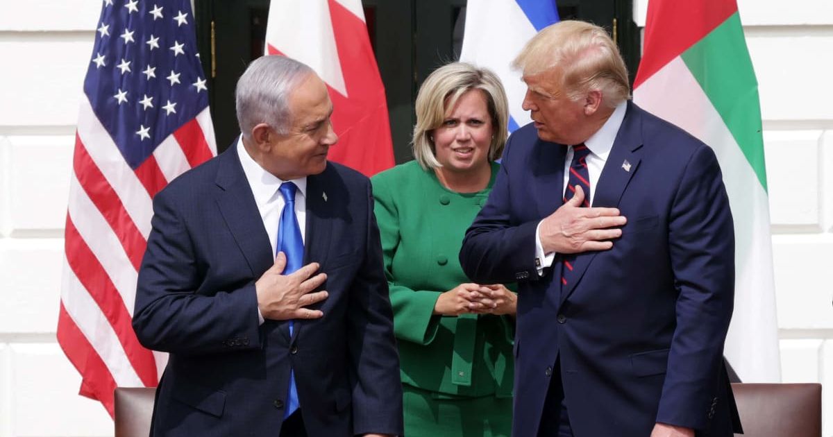 President Donald Trump and Prime Minister of Israel Benjamin Netanyahu announced that Israel and Hamas have agreed to the 'first phase' of his peace plan to end the Gaza war (Getty Images)