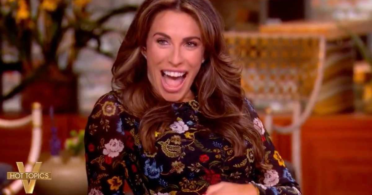 Alyssa Farah Griffin shared her pregnancy news live on ‘The View,’ prompting heartwarming reaction from Whoopi Goldberg and fellow co-hosts (@TheView/X)
