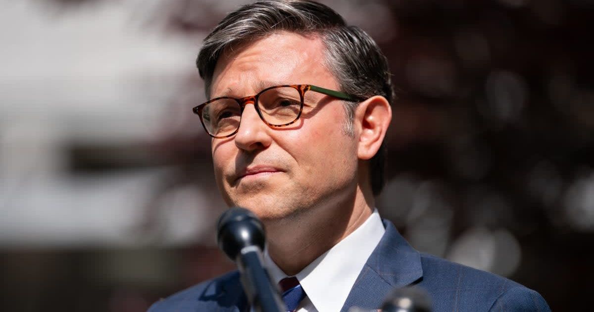 Mike Johnson invoked Captain America’s iconic line while slamming Chuck Schumer over the government shutdown (Getty Images)