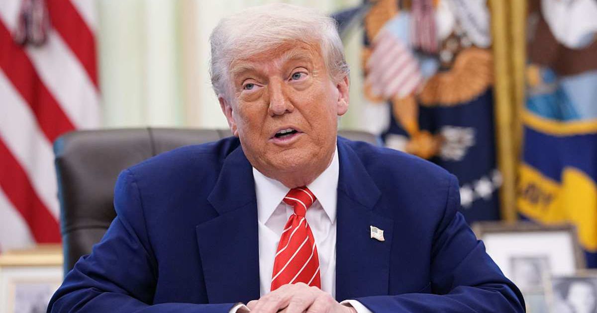 During the cabinet meeting President Donald Trump projected optimism that the peace agreement between Israel and Hamas could mark a turning point in the history of the region (Getty Images)