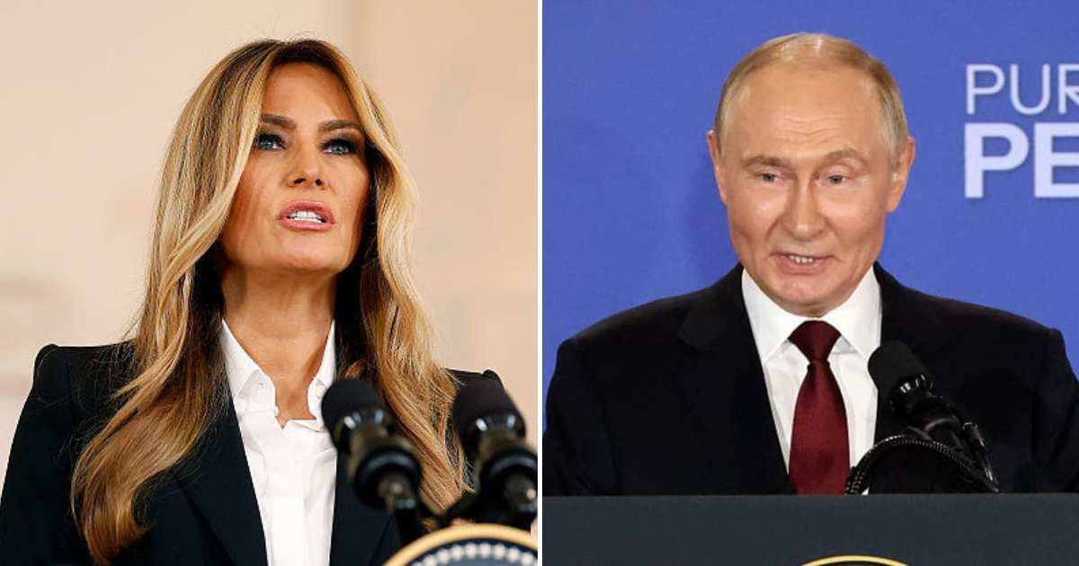 Melania Trump revealed that she has been involved in talks with Vladimir Putin about returning the displaced Ukrainian children to their homes (Getty Images)