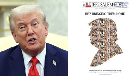 'He's bringing them home': Jerusalem Post honors Trump as hostages set to return after peace deal