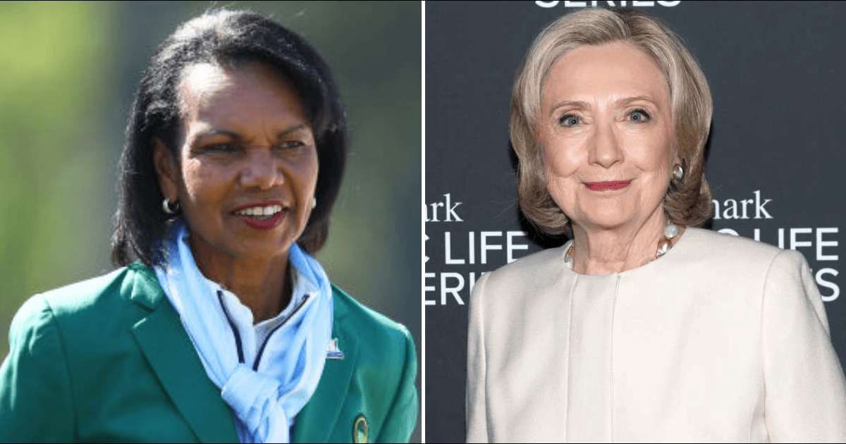Hillary Clinton and Condoleezza Rice commended the Trump administration for securing a Middle East peace deal (Getty Images)