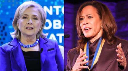 Hillary Clinton surprises Kamala Harris with video message at book tour, blasts 'unhinged' Trump