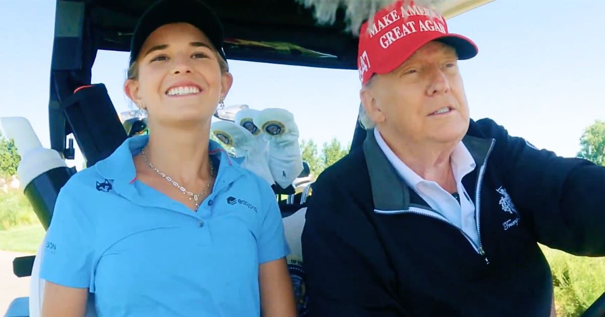 President Donald Trump’s recent golf outing with his granddaughter, Kai Trump, included a few campaign-style punchlines (YouTube/@kaitrump)