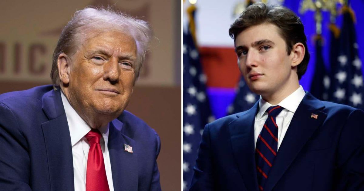 Trump stops rumors about Barron struggling at college  (Getty Images)