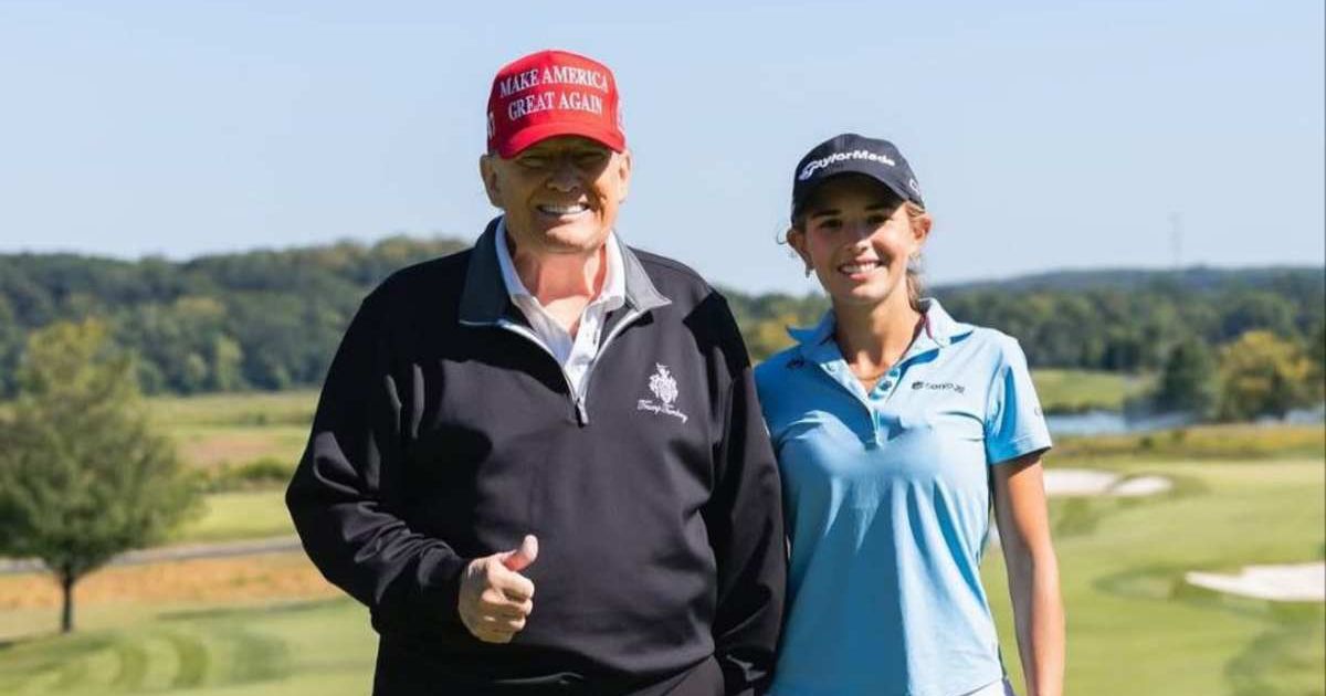Kai Trump explained her grandfather Donald Trump’s golf tactics on her viral YouTube channel (@kaitrumpgolfer/Instagram)