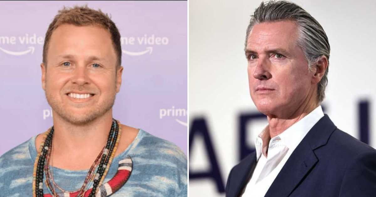 Spencer Pratt accused Gavin Newsom of hesitating and failing to take proper action to control the wildfire (Getty Images)