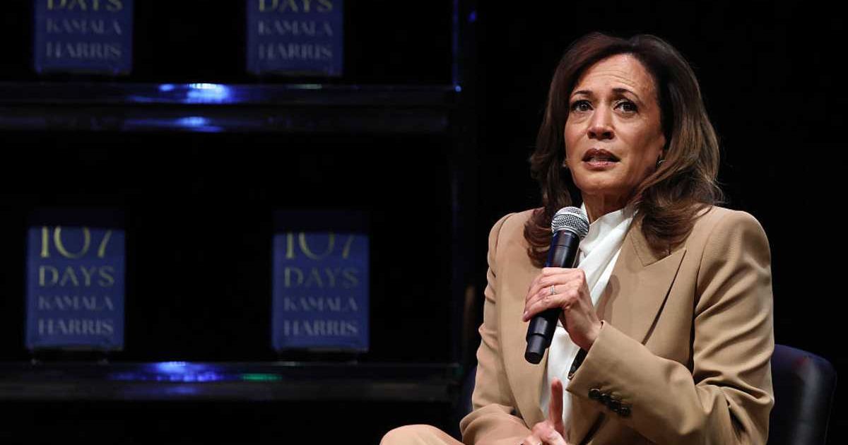 Kamala Harris is in the middle of a 15-city book tour following the release of her new memoir, '107 Days' (Mario Tama/Getty Images)