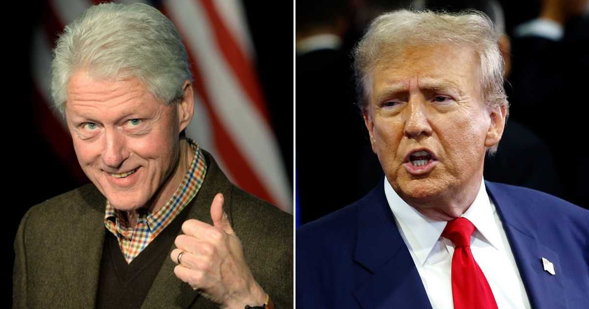 Former President Bill Clinton praised President Donald Trump for his administration’s role in brokering the Israel-Hamas ceasefire (Getty Images)