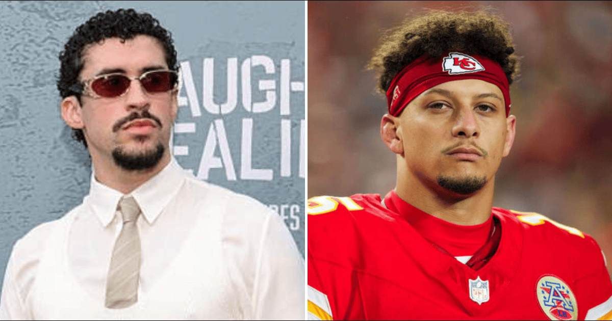 A viral claim alleged that Patrick Mahomes would boycott the Super Bowl halftime show if Bad Bunny performed (Getty Images)