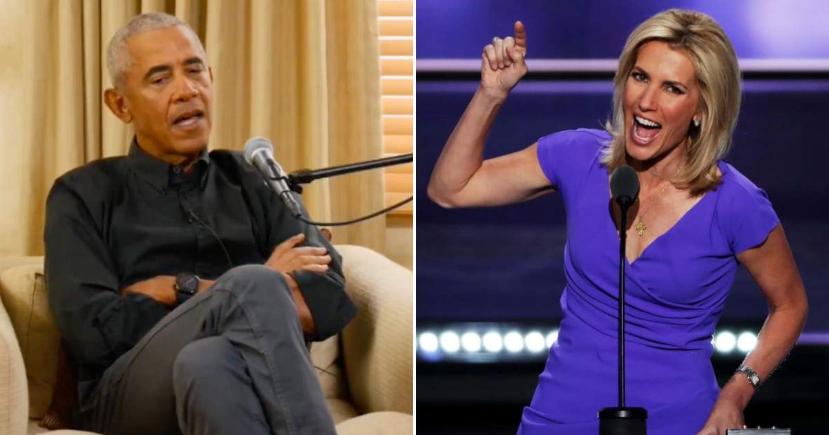 Laura Ingraham mocked Barack Obama’s posture during the final episode of Marc Maron’s podcast (Getty Images, Screengrab/WTF With Marc Maron Podcast)