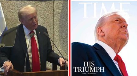 Trump blasts ‘super bad photo’ on Time cover despite flattering coverage of his Gaza peace bid