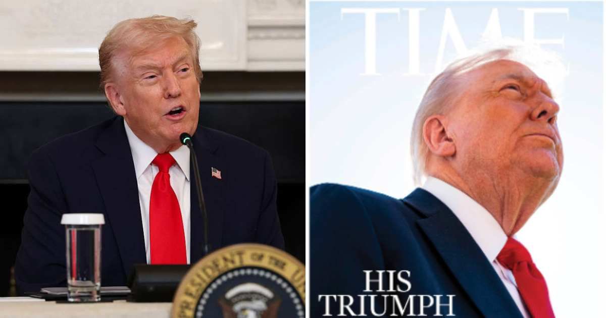 Trump called out Time Magazine for using the 'Worst of All Time' picture of his for cover (Anna Moneymaker/Getty Images, @TIME/X)