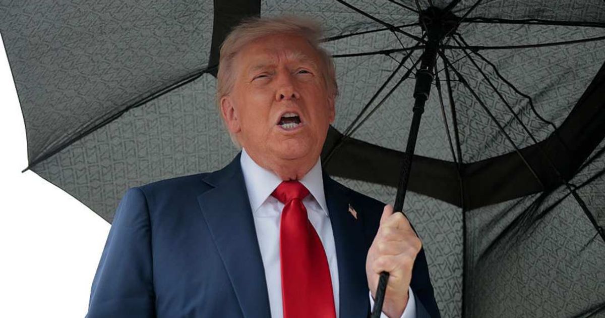 President Donald Trump took a crack at Joe Biden's periodic beach trips and commented on his physique (Getty Images)