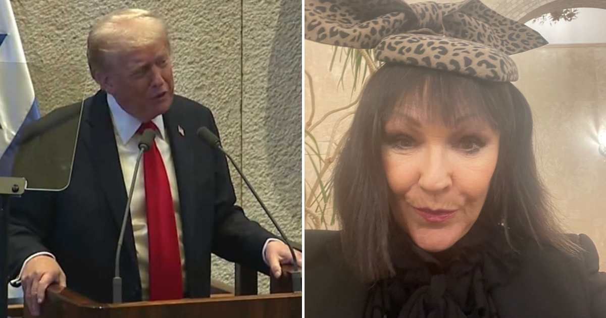 Frances Barber said she’s 'eating her words' after praising Donald Trump’s peace efforts in Gaza (Getty Images, @francesbarber13/X)