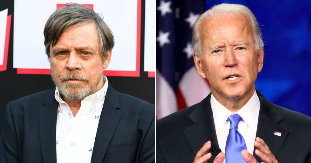 Actor Mark Hamill blasted out a wild conspiracy theory, claiming that President Donald Trump stole former President Joe Biden’s Gaza peace plan (Getty Images)