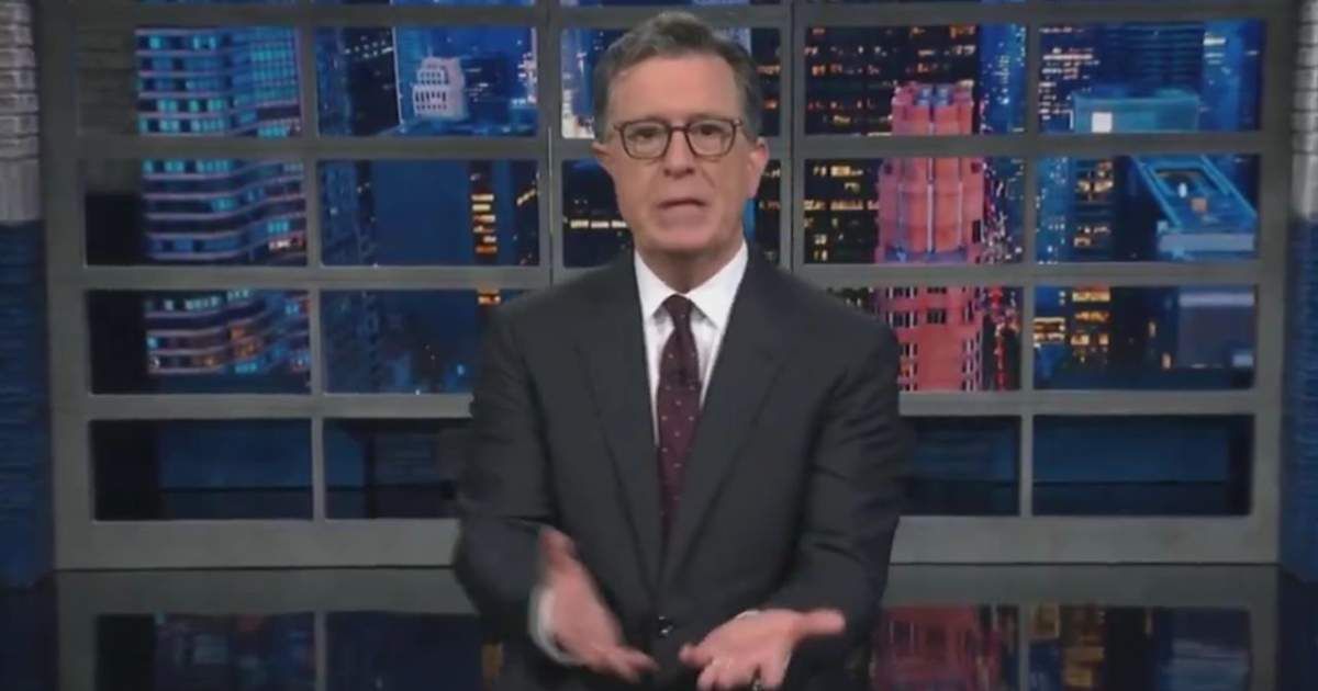 Stephen Colbert praised Donald Trump for brokering a Gaza ceasefire that freed Israeli hostages and Palestinian prisoners (@latenightercom/X)