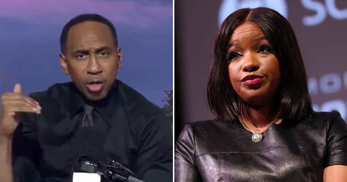Stephen A Smith launched a sharp critique of Democratic Congresswoman Jasmine Crockett, accusing her of using 'street language' that alienated voters (@Screengrab/stephenasmith/X, Getty Images)