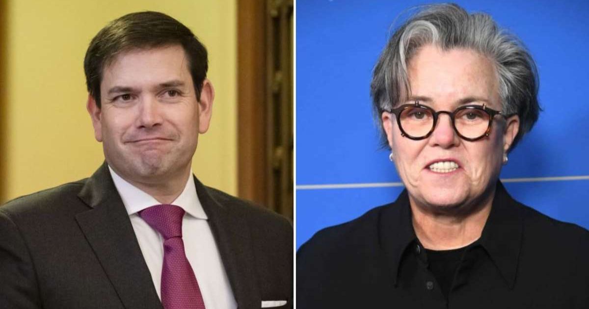 A viral Facebook post claimed Secretary of State Marco Rubio revoked Rosie O'Donnell’s citizenship (Samuel Corum/Getty Images, Getty Images)
