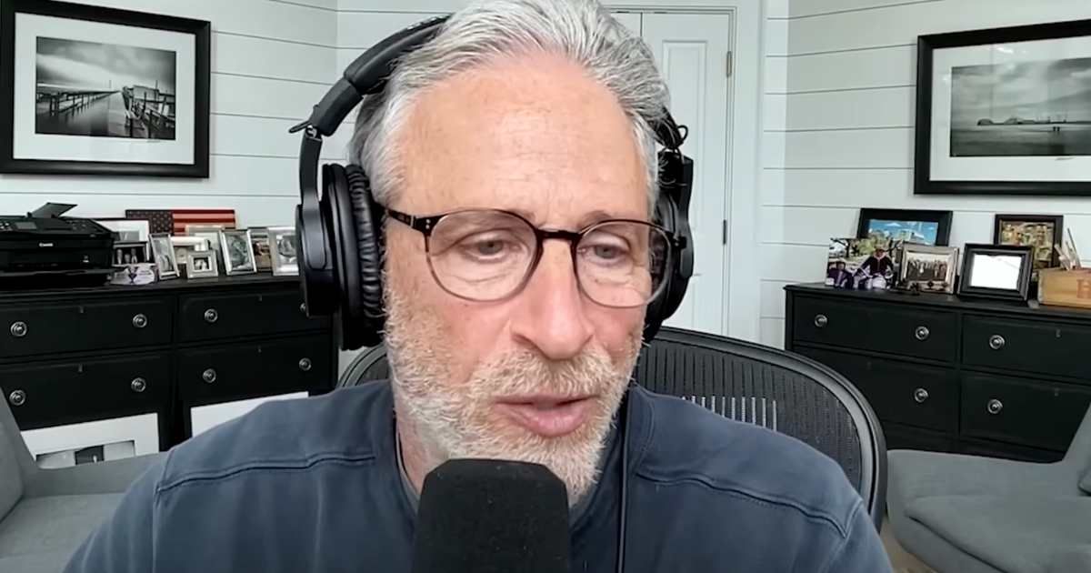 Jon Stewart spoke on 'The Weekly Show' podcast about Kaitlan Collins’ reporting impact (TheWeeklyShow/YouTube)