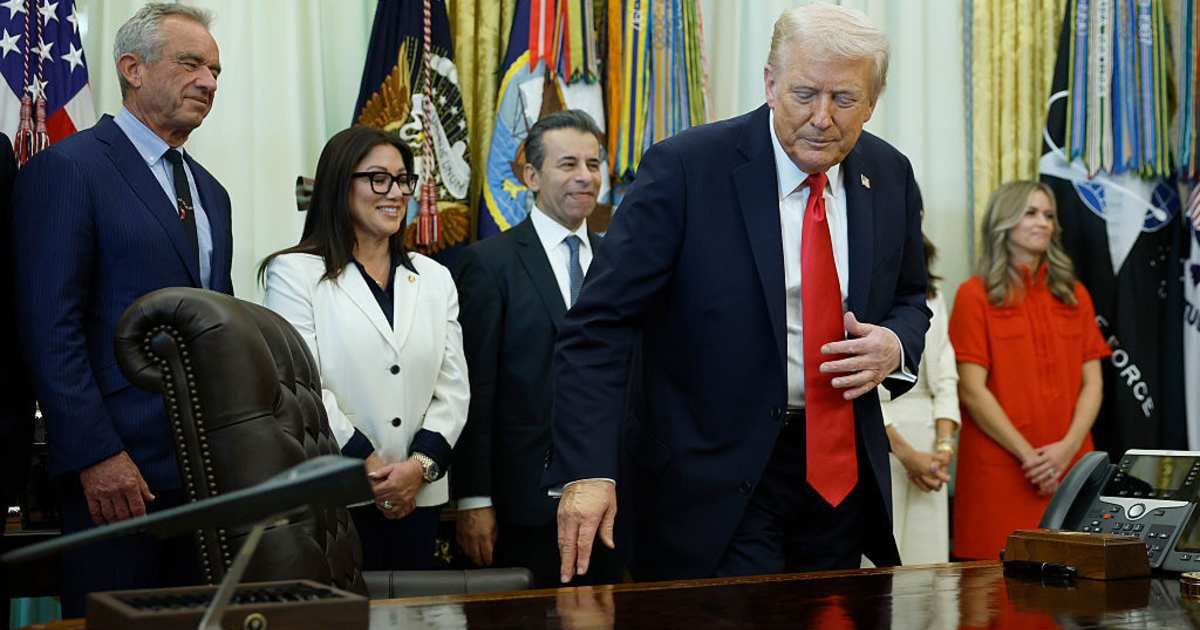 Trump complained about the time he has to keep standing while making speeches (Getty Images)