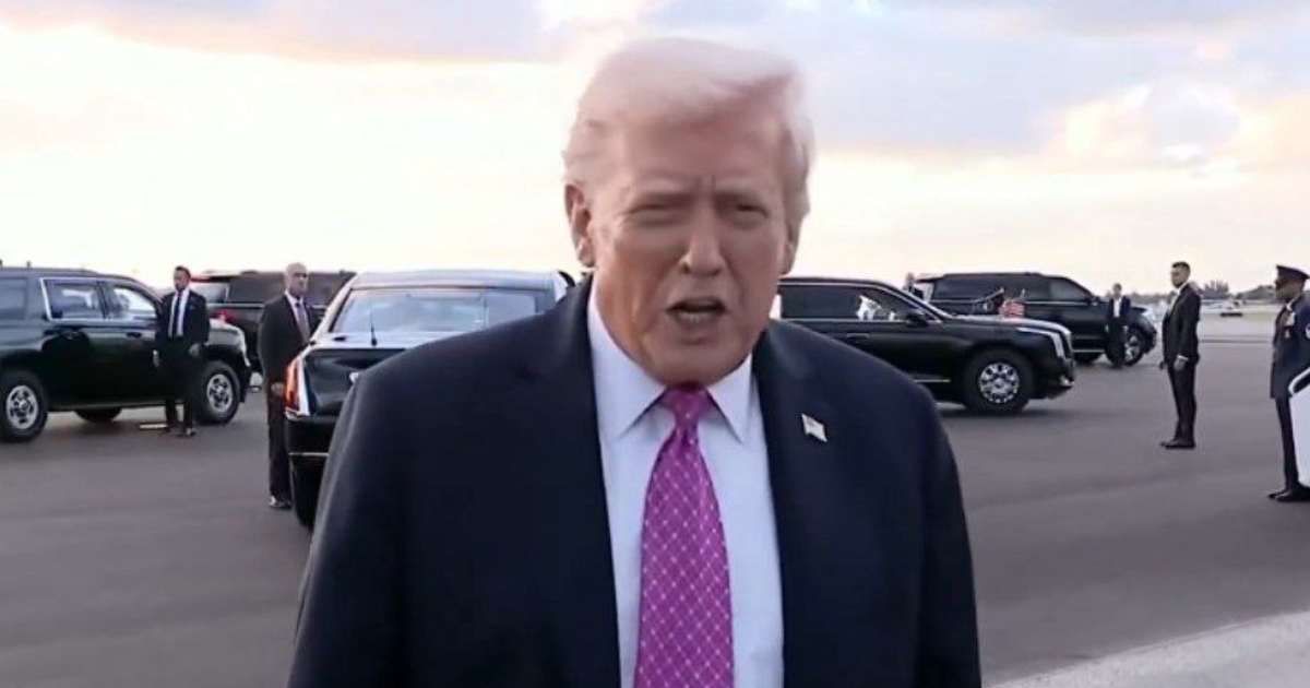 President Donald Trump confirmed he would not agree to Chuck Schumer’s $1.5 trillion healthcare demand (@nicksortor/X)