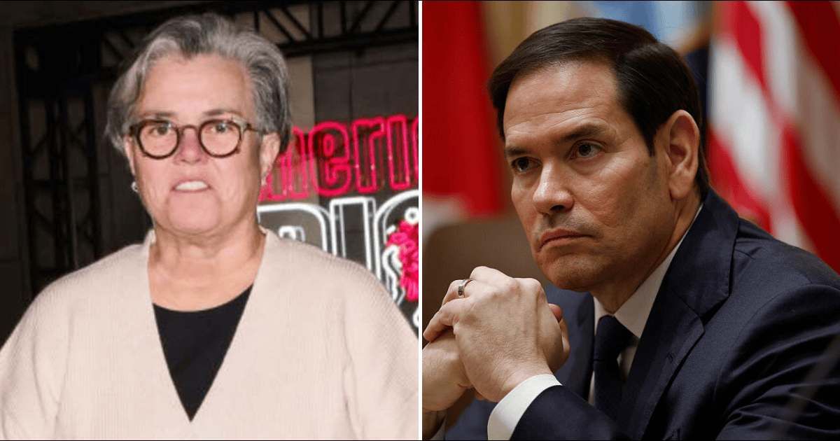 The rumor, falsely claiming that Secretary of State Marco Rubio had confirmed Rosie O’Donnell’s passport cancellation, spread widely across social media (Getty Images)