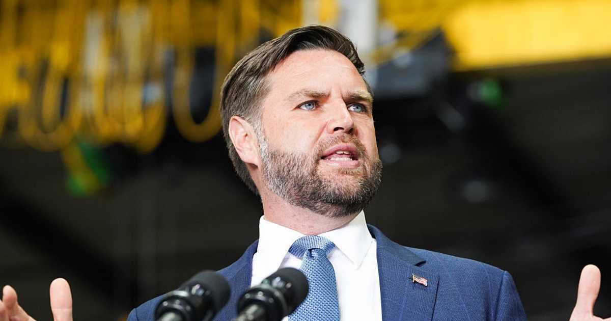 Vice President JD Vance speaks to supporters of President Donald Trump at an event on August 21, 2025 in Peachtree City, Georgia (Megan Varner/Getty Images)
