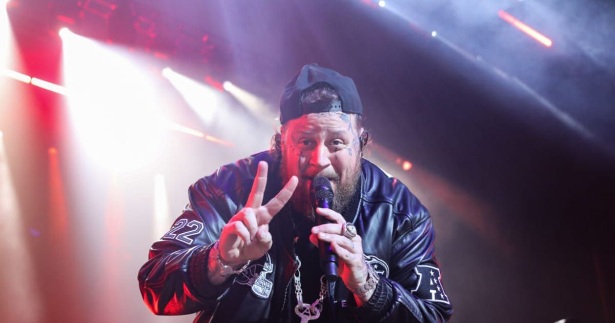 Jelly Roll performs on stage at EA Sports presents The Madden Bowl at Orpheum Theater on February 7, 2025 in New Orleans, Louisiana (Kaitlyn Morris/Getty Images)