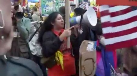 'No Kings' coordinator desperately hands out talking points to clueless demonstrators