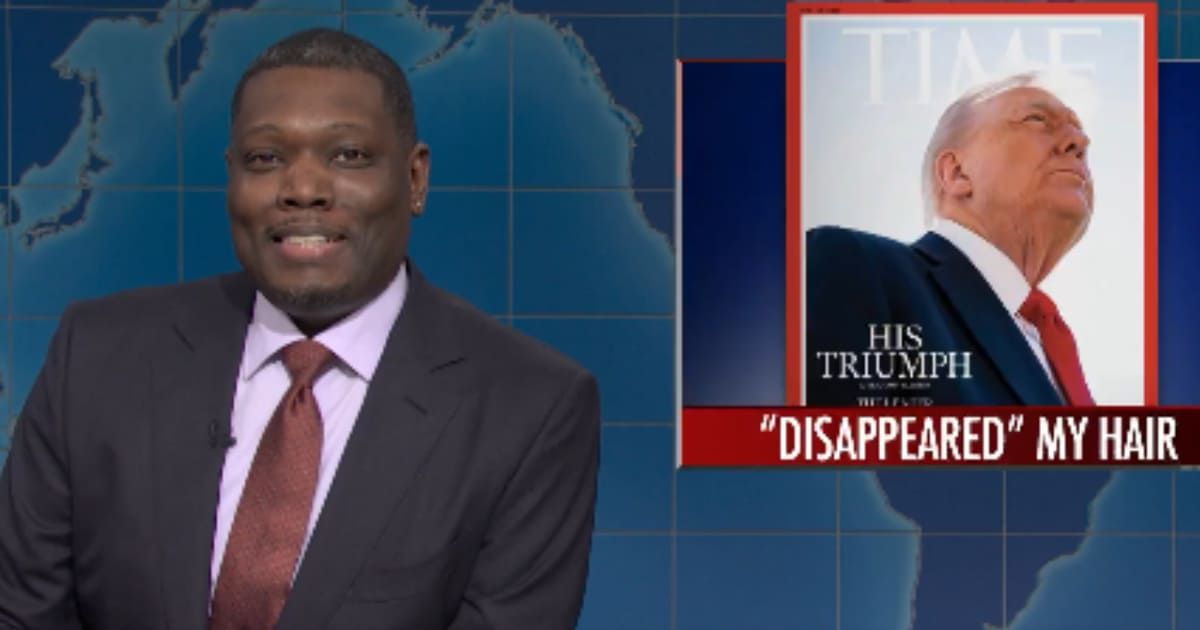 In 'SNL's' Weekend Update segment, hosts Colin Jost and Michael Che brought up various issues that occurred over the week to mock President Donald Trump (nbcsnl/X)