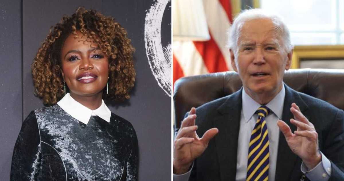 Karine Jean-Pierre reflects on the attacks Joe Biden faced from within the Democratic Party in her new memoir, 'Independent' (Getty Images)