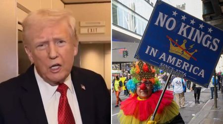 Trump says he is not a 'king' as he works his 'a** off', calls nationwide protests a 'joke'