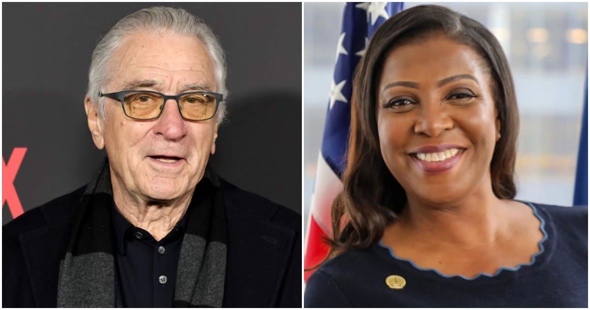 Robert De Niro says he likes what Letitia James is doing (Getty Images, New York State Attorney General/Website)