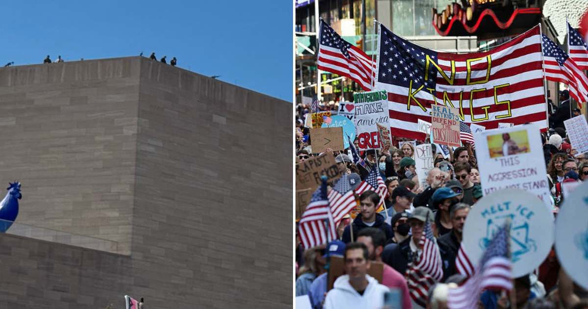 A CNN reporter shared a post stating that 'No Kings' rally protestors were triggered by security snipers (@IsaacDovere/X, Getty Images)