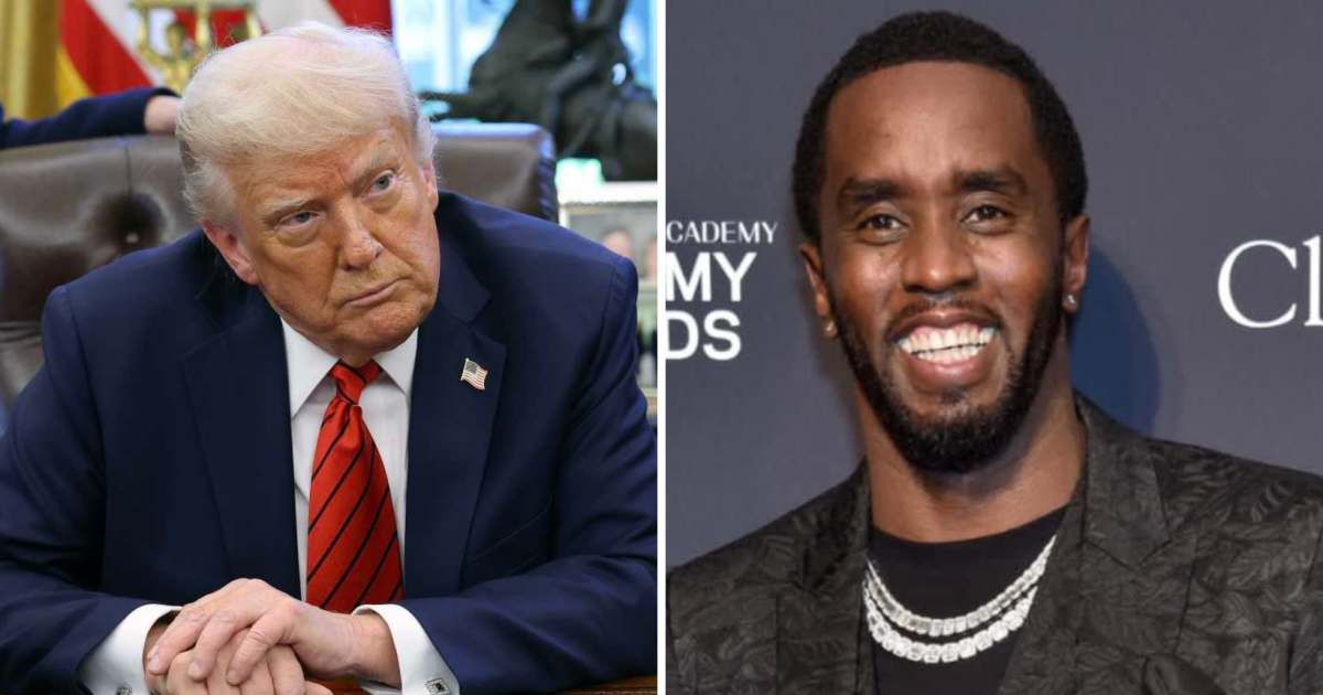 The White House said the report claiming President Donald Trump might free Sean 'Diddy' Combs was 'completely false' (Getty Images)