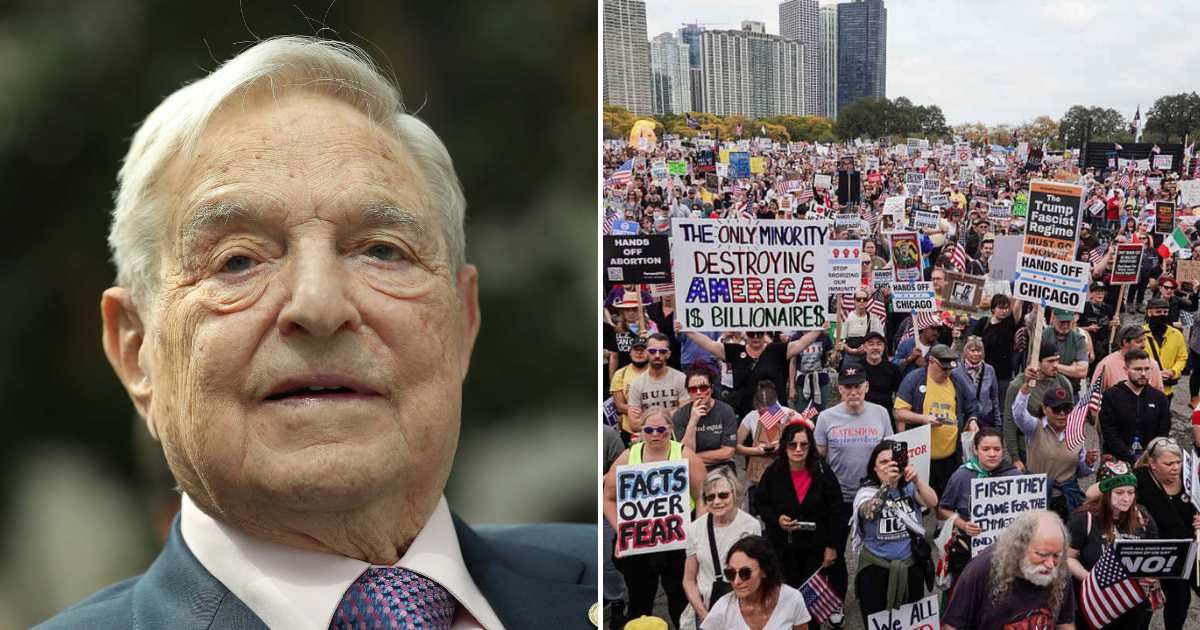 President Donald Trump said his administration was investigating whether George Soros and other progressive donors had supported the protests (Getty Images)